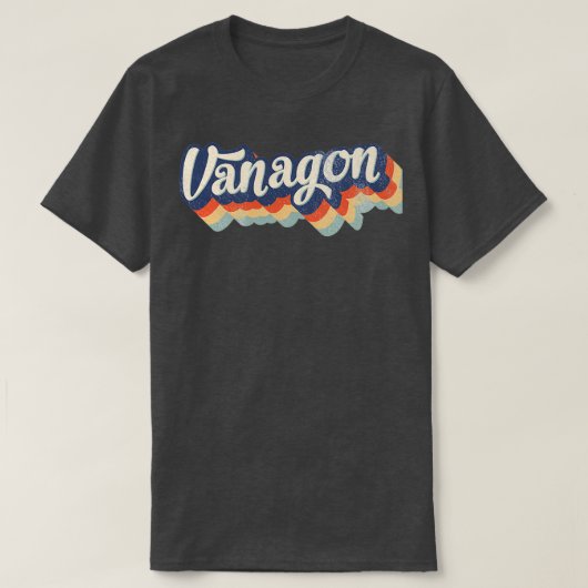 T3 Vanagon Retro 80er Bulli Bus T-Shirt (Design vorne)