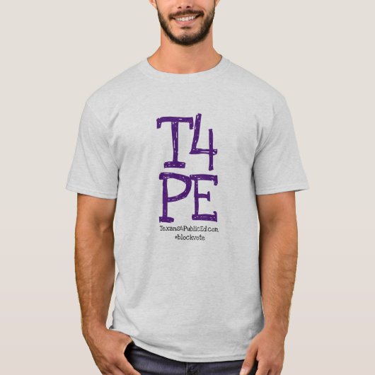 T4PE Gekritzel-Buchstabe T-Shirt (Vorderseite)