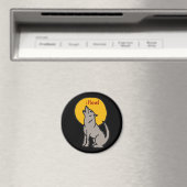 T5-iHowl Wolf-Design Magnet (In Situ (Geschirrspüler))