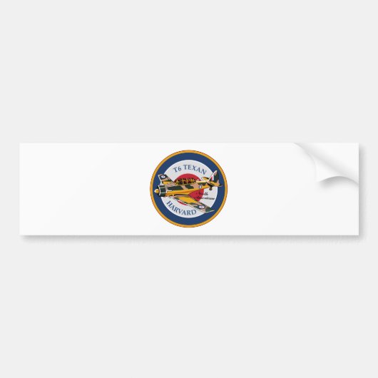 T6 Texan Harvard Nordamerikaner Abzeichen Autoaufkleber (Vorne)