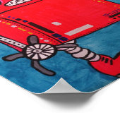 T 100 ...coolster Roboter in der Galaxie Poster (Ecke)