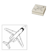 T-1 Jayhawk Training Jet Line Zeichnend Tintenstra Gummistempel (Stempel)