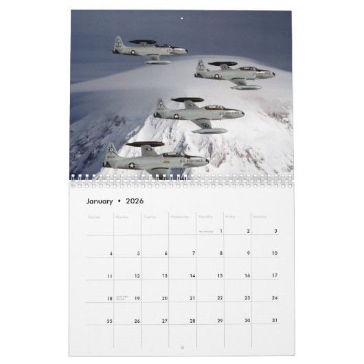 T-33 Shooting Stars Kalender (Jan 2026)