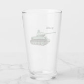 T-34-85 Mitteltank-Pint-Glas Glas (Rückseite)