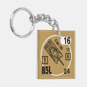 T-34/85 Schlüsselanhänger Fob (Vorderseite links)