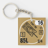 T-34/85 Schlüsselanhänger Fob (Vorderseite)