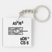 T-34/85 Schlüsselanhänger Fob (Rückseite)