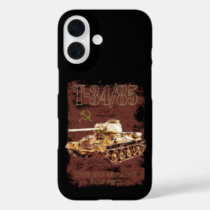 T-34-85 sowjetische Gewerkschaft Mitteltank des Zw iPhone 16 Hülle