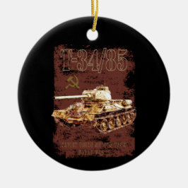 T-34-85 sowjetische Gewerkschaft Mitteltank des Zw Keramik Ornament