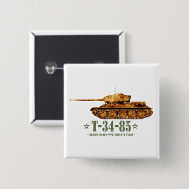 T-34-85 Weltkrieg Zweite sowjetische Mitteltank Zw Button