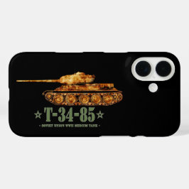 T-34-85 Weltkrieg Zweite sowjetische Mitteltank Zw iPhone 16 Hülle