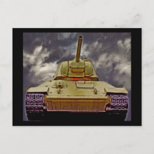 T-34 russischer Tank, sowjetisches Denkmal, Berlin Postkarte