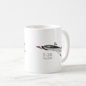 T-38 Talon Jet Trainer Flugzeug Kaffeetasse (VorderseiteRechts)