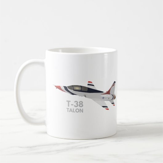 T-38 Talon Jet Trainer Flugzeug Kaffeetasse (Links)