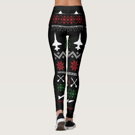 T-38 Weihnachts-Leggings Leggings (Rückseite)