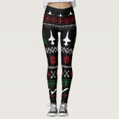T-38 Weihnachts-Leggings Leggings (Vorderseite)