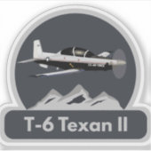T-6 Texan II Trainer Aufkleber (Vorderseite)