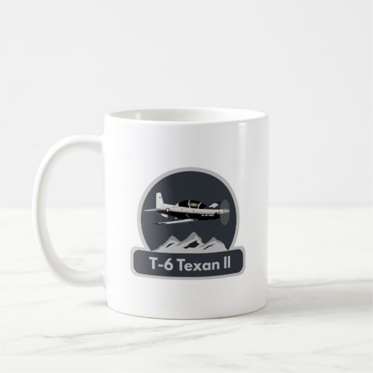 T-6 Texan-II-Trainerflugzeug Kaffeetasse (Links)