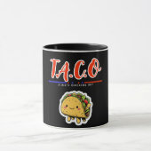 T.A.C.O. - Hühner immer ausgehen | Funny Niedlich Tasse (Zentrum)