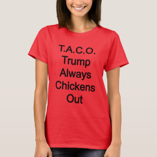 T.A.C.O. Trump hält sich immer aus T-Shirt