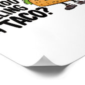 T.a.c.o. Trump kneift immer Funny Nick Name Poster (Ecke)