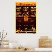 T and T Brewers Poster (Küche)