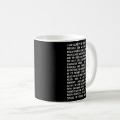 T And The Pendulum Edgar Allan E Etry Excerpt Kaffeetasse (VorderseiteRechts)