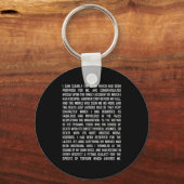 T And The Pendulum Edgar Allan E Etry Excerpt Schlüsselanhänger (Vorderseite)