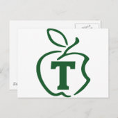 T-Apfel Postkarte (Vorne/Hinten)