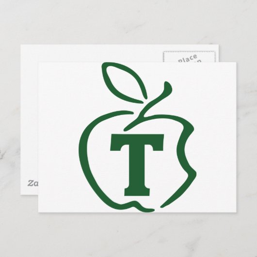 T-Apfel Postkarte (Vorne/Hinten)