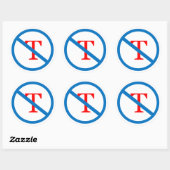 T-Aufkleber Runder Aufkleber (Blatt)