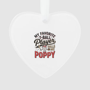 T-Ball Mohn Vintage-Engraving-Shirt-Design_1 Ornament