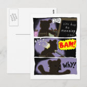 T. Bear Suicide Postcard Postkarte (Vorne/Hinten)
