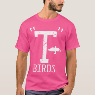 T-Birds 50er 60er Jahre Cosplay Bunte Vogel-Tiere T-Shirt