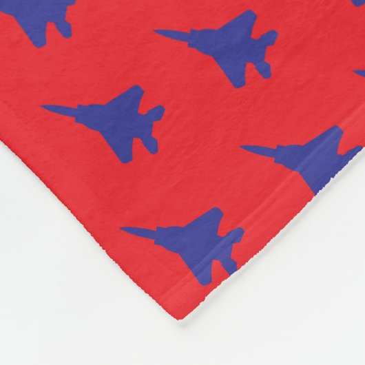 T-Bolzen F-15E Kampfflugzeug-Muster Fleecedecke (Ecke)