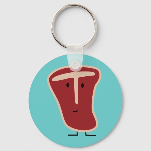 T-Bone-Steak Fleisch Protein gegrilltes Rindfett K Schlüsselanhänger (Vorderseite)