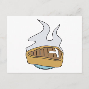t-bone steak postkarte