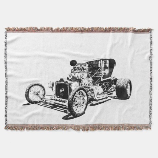 T Bucket Time Blanket Decke (Vorderseite)