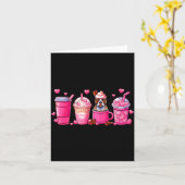 T Bull Inside Cup Coffees Lover Valentine's Day He Karte (Gelbe Blume)