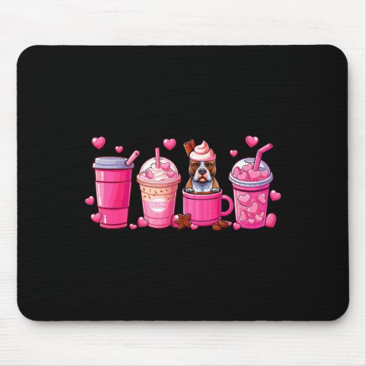 T Bull Inside Cup Coffees Lover Valentine's Day He Mousepad (Vorne)