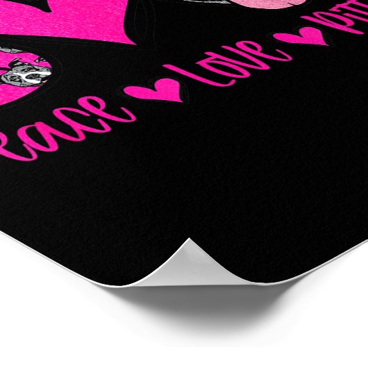 T Bull Lives Ttie Puppy Dog Mom Ladies Tbull  Poster (Ecke)