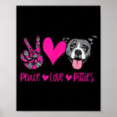 T Bull Lives Ttie Puppy Dog Mom Ladies Tbull Poster (Vorne)