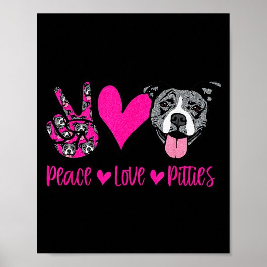 T Bull Lives Ttie Puppy Dog Mom Ladies Tbull Poster (Vorne)