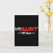 T Crew Aunt Race Car Family Matching Racing Birthd Karte (Gelbe Blume)