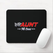 T Crew Aunt Race Car Family Matching Racing Birthd Mousepad (Mit Mouse)