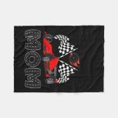 T Crew Mom Racing Car Birthday Boy Family Matching Fleecedecke (Vorderseite (Horizontal))