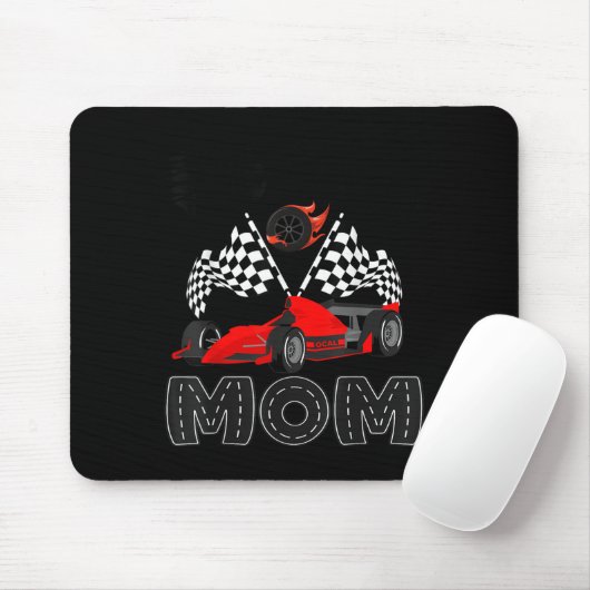 T Crew Mom Racing Car Birthday Boy Family Matching Mousepad (Mit Mouse)