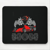 T Crew Mom Racing Car Birthday Boy Family Matching Mousepad (Vorne)