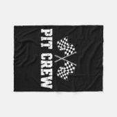 T Crew Race Car Birthday Party Family Matching Car Fleecedecke (Vorderseite (Horizontal))