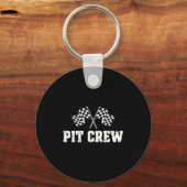 T Crew Race Car Birthday Party Family Matching Car Schlüsselanhänger (Vorderseite)